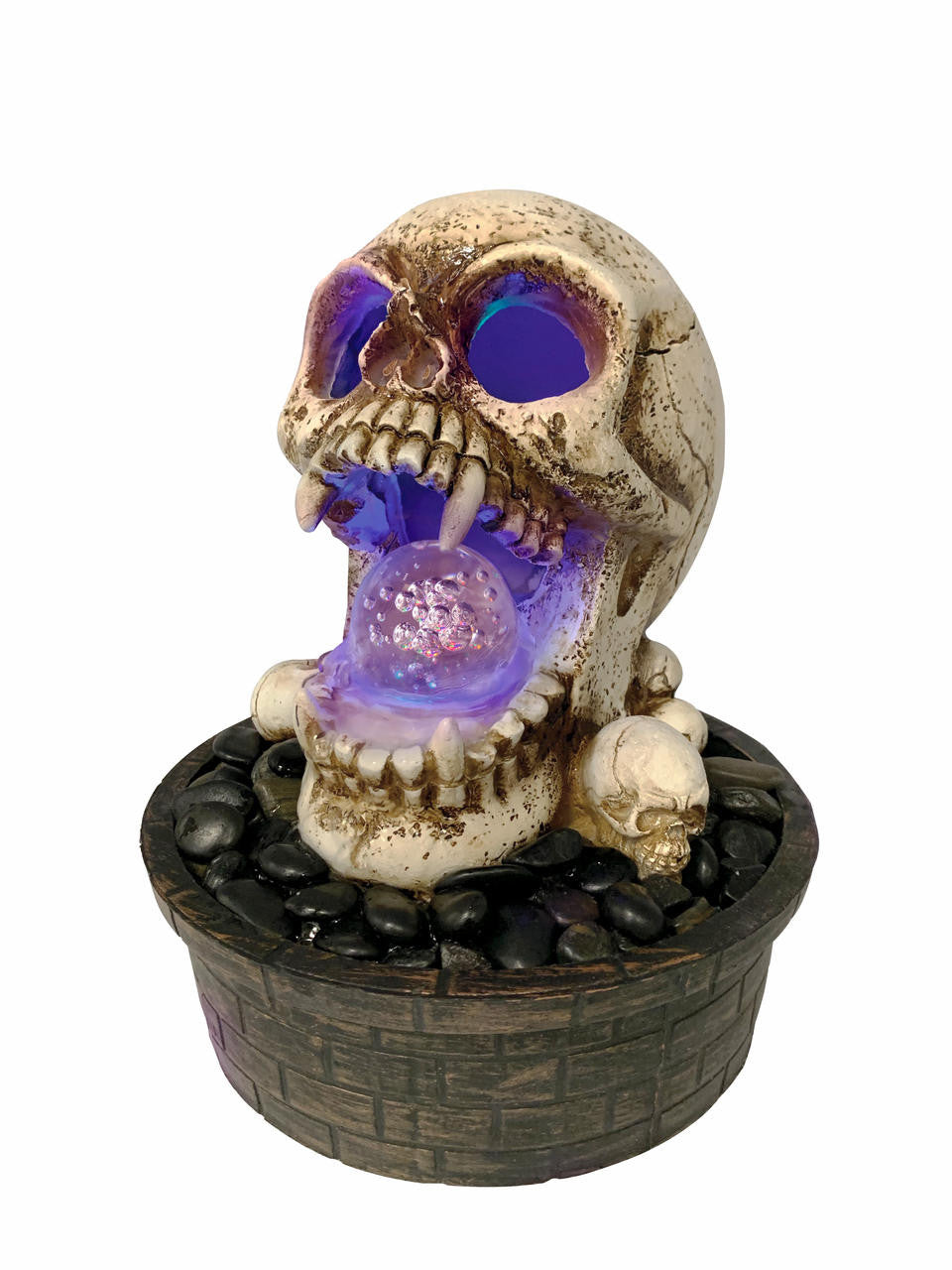 Green Vista Damien Tabletop Skull Fountain