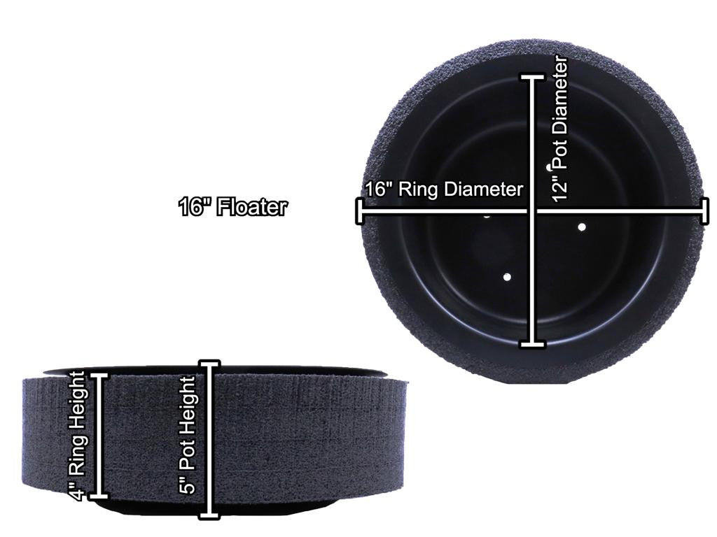 Floating Island Pond Planter 16" Size