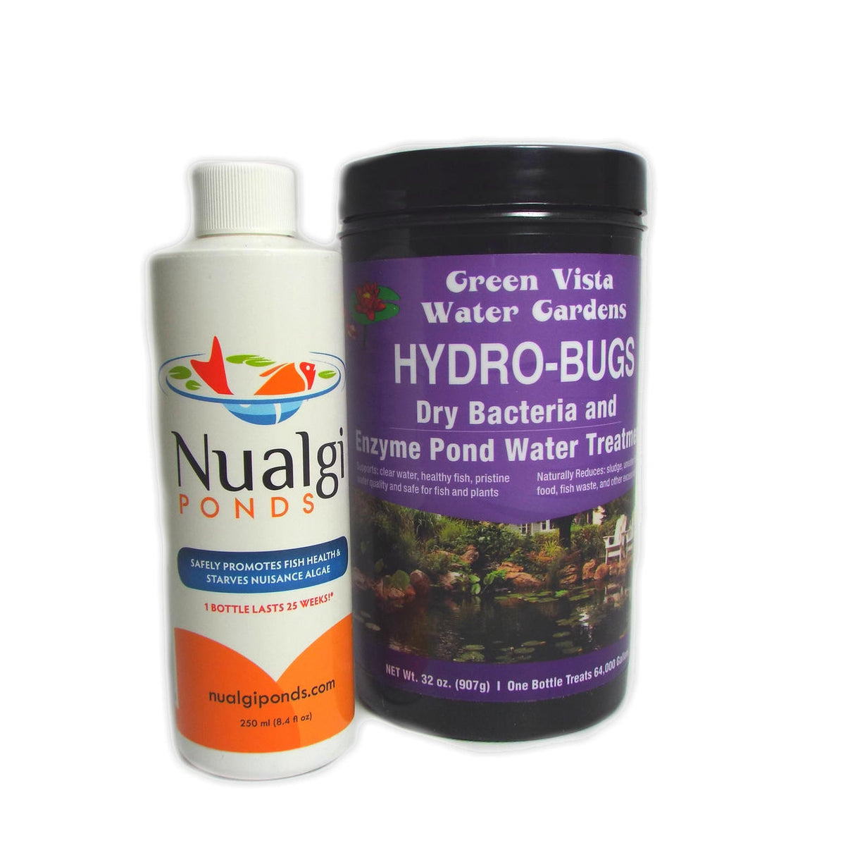 Green Vista Hydro-Bugs and Nualgi Ponds Algae Control Combo Pack