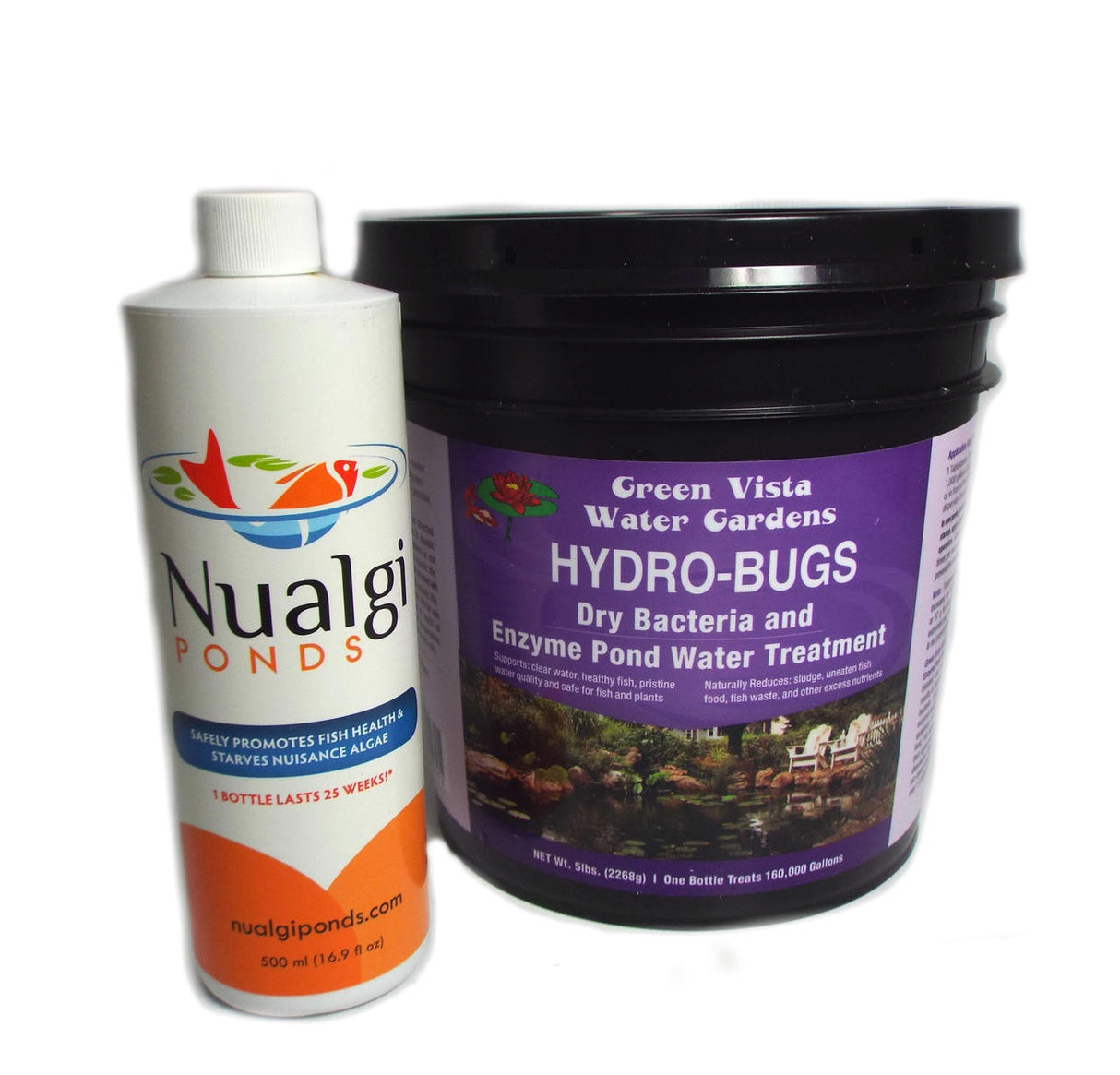 Green Vista Hydro-Bugs and Nualgi Ponds Algae Control Combo Pack