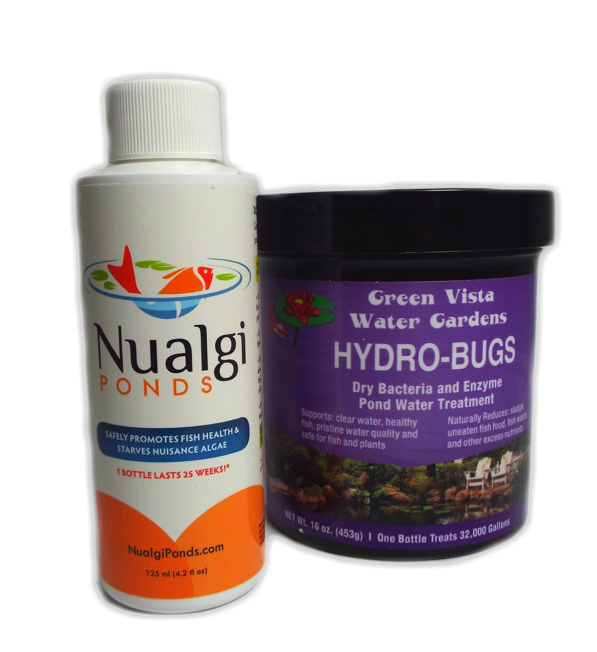 Green Vista Hydro-Bugs and Nualgi Ponds Algae Control Combo Pack