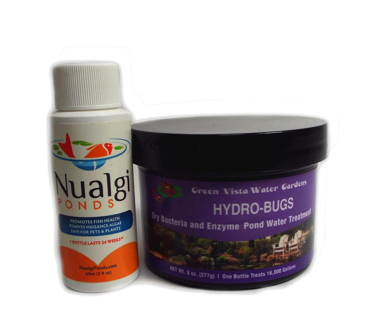 Green Vista Hydro-Bugs and Nualgi Ponds Algae Control Combo Pack