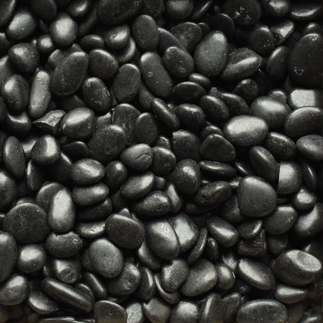 Polished Black Mexican Beach Pebbles (By the Pallet) | Quality Stone