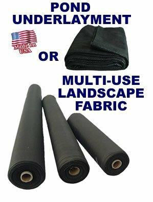 Green Vista Pond Underlayment- Black Heavy Duty Geotextile Fabric