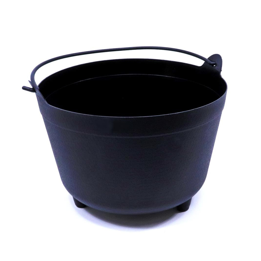 Green Vista 15" Witches' Black Cauldron - Wire Handle