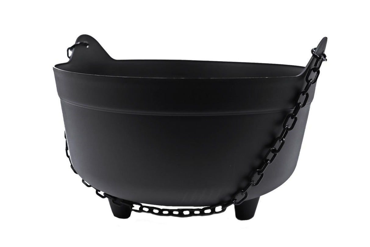 Green Vista 9 Inch Witch's Black Halloween Kettle/Cauldron - Chain Handle