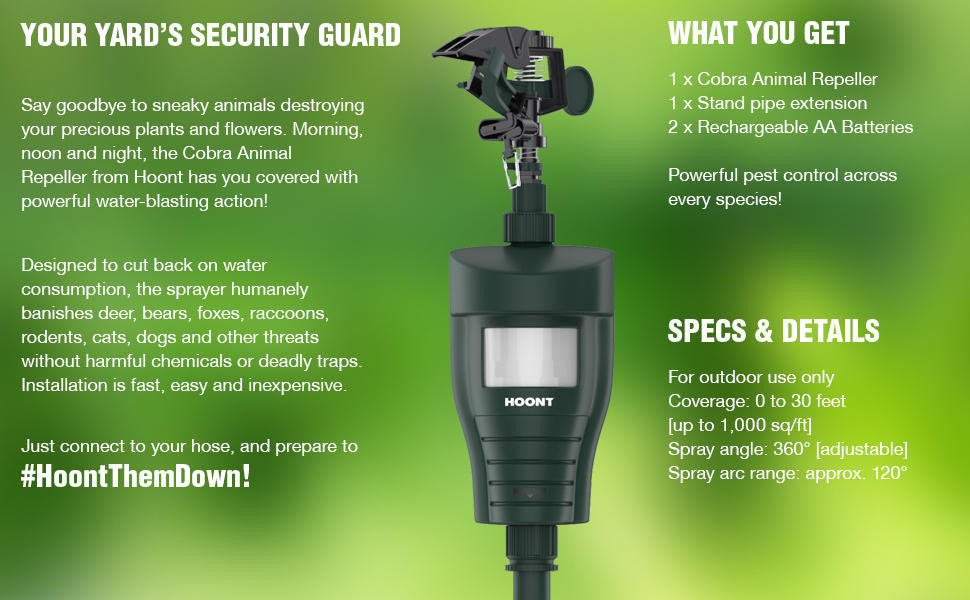 Hoont Water Jet Blaster Animal Repeller