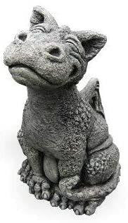 Massarellis Little Darling Dragons 5045 Rexy - Solid Cast Stone Garden Statue - Large