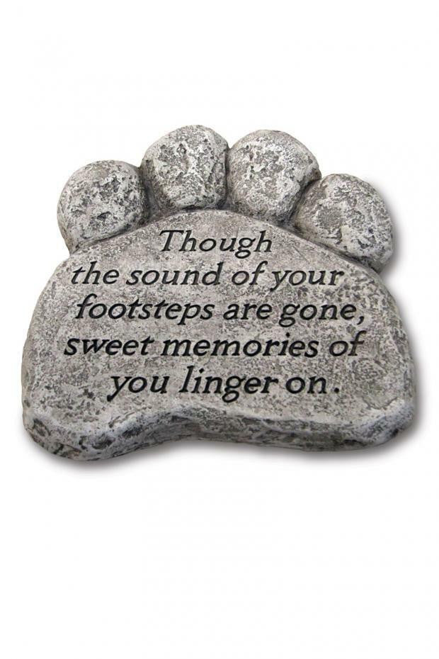 Massarellis Though the Sound of Your Footsteps - 10 Pawprint Stone