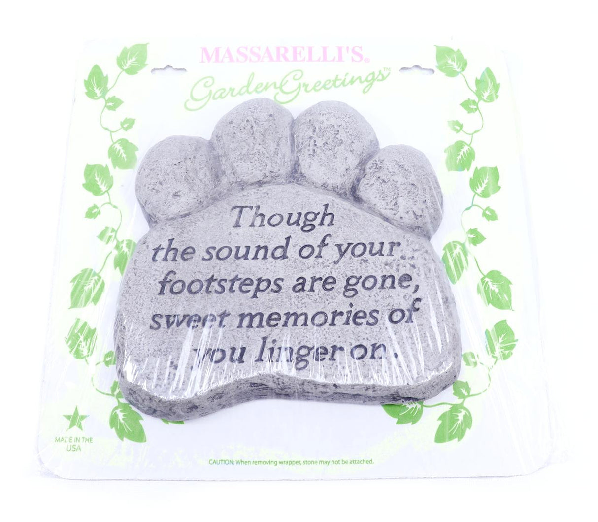 Massarellis Though the Sound of Your Footsteps - 10 Pawprint Stone