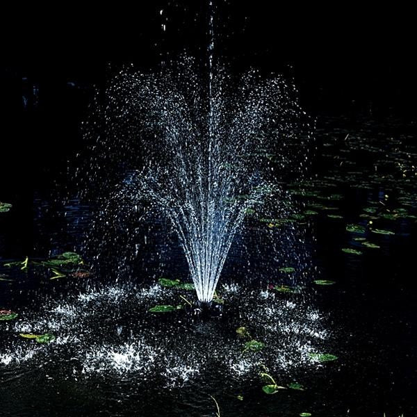 3 Tier Nozzle at night (available in 1/4 or 1/2HP)