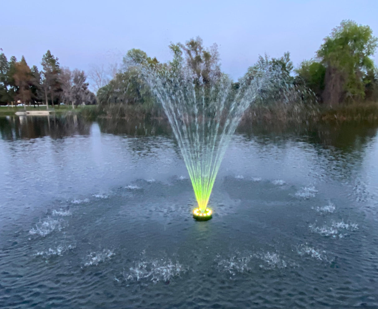 Ocean Mist PJ9000 Floating Fountain with Lights (12 LED Color Changing)