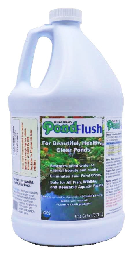 Pond Flush - Beneficial Pond Bacteria Treatment - 1 Gallon
