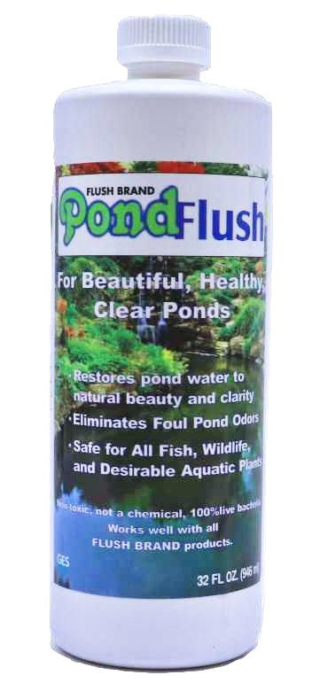 Pond Flush - Beneficial Pond Bacteria Treatment - 1 Quart