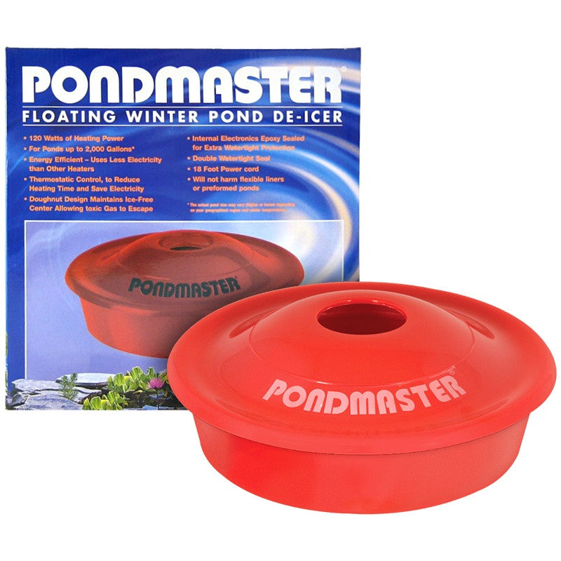 Pondmaster floating pond deicer and heater for winter koi pond and water garden care