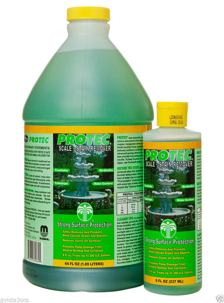 ProTec - scale and stain remover for fountains and birdbaths (64 oz)