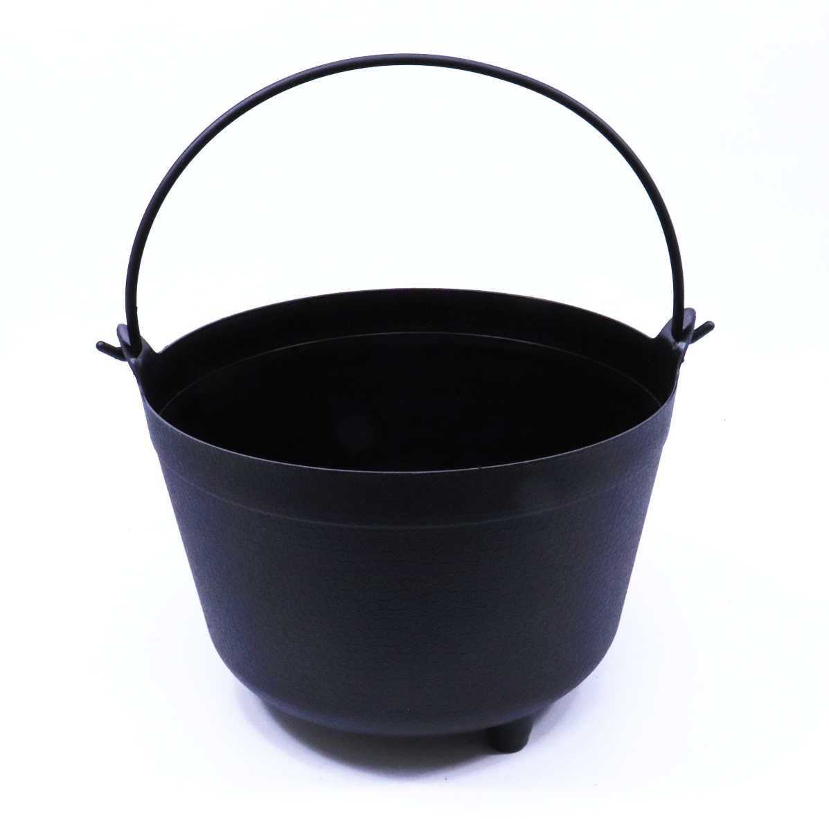 Green Vista 12" Witches' Black Cauldron - Wire Handle