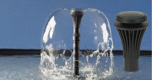 Oase Lava Nozzle in use