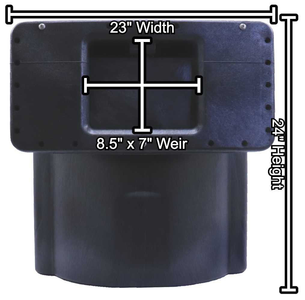Savio Standard Skimmer w/ 8.5" Faceplate - Front