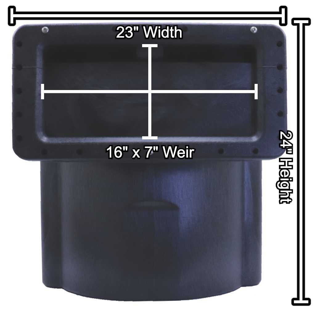Savio Standard Skimmer w/ 16" Faceplate - Front