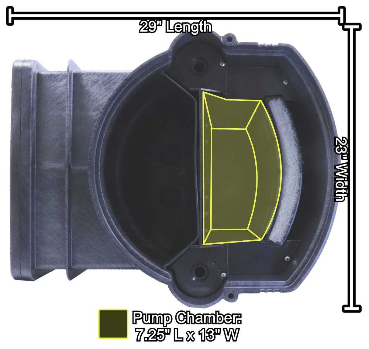 Savio Standard Skimmer - Inside Pump Chamber
