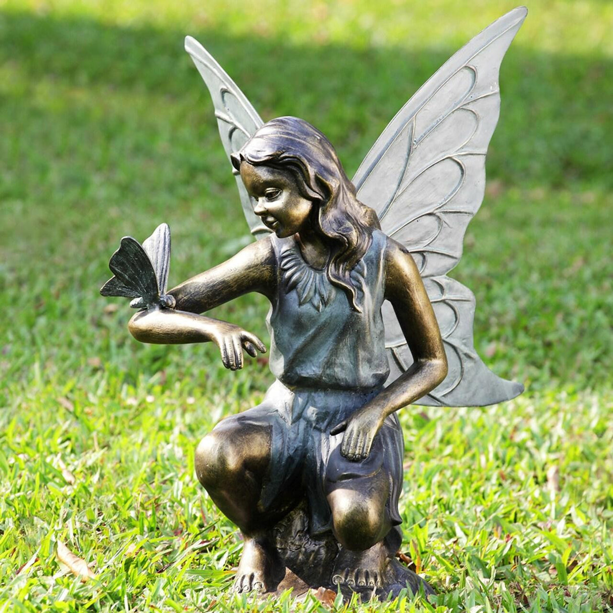 SPI Home Grace Garden Fairy and Butterfly Sculpture