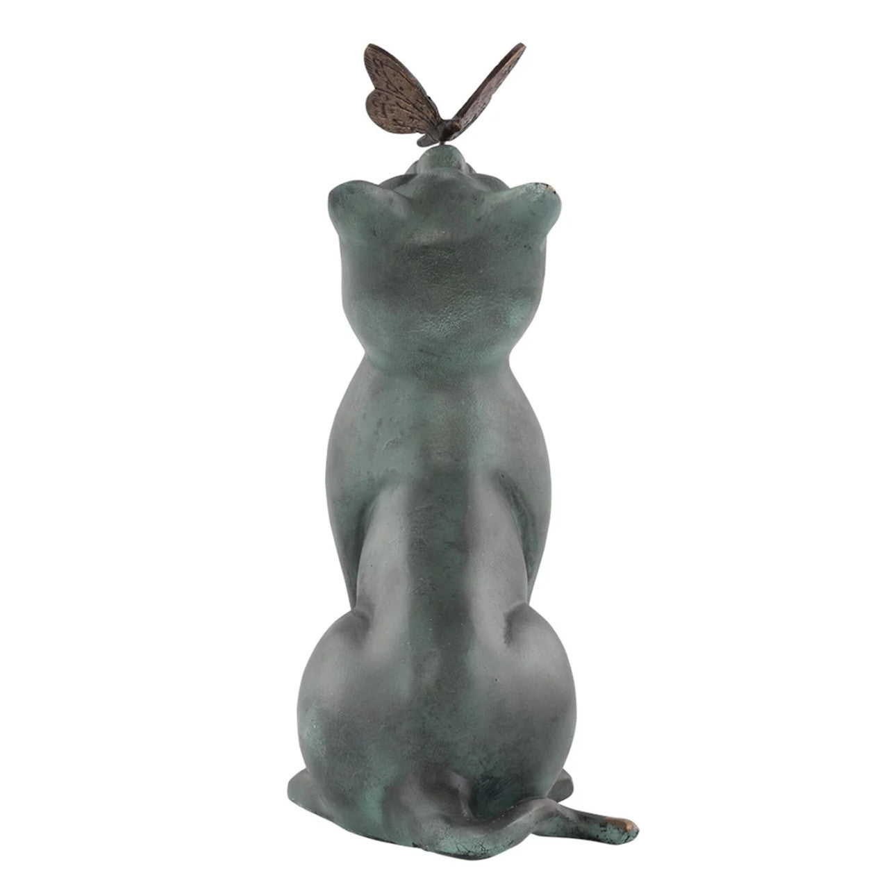 Cory the Cat with Butterfly Garden Sculpture - Thumbnail 4