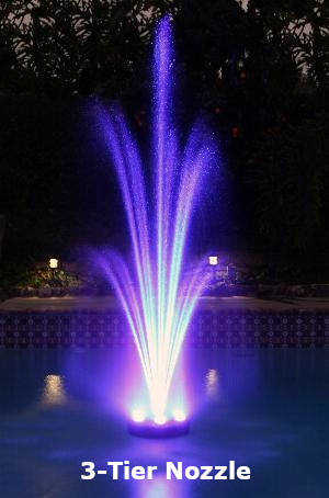 Custom Pro Fountain Float w/ Deluxe LED Lights - Thumbnail 2
