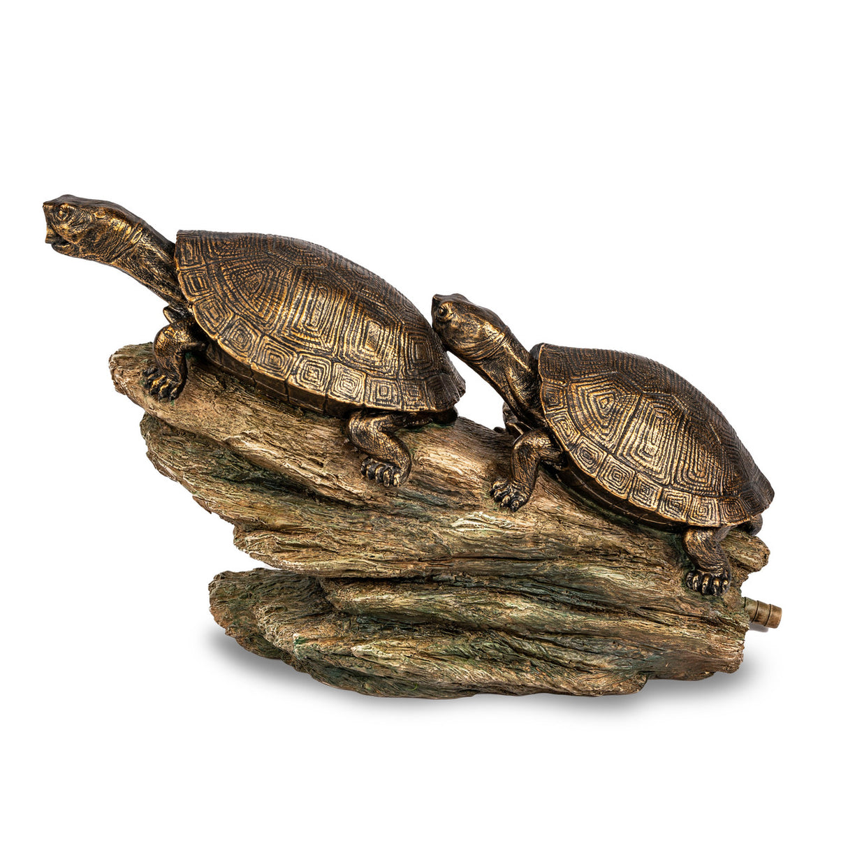 Aquascape 78372 Double Turtle Spitter on Log