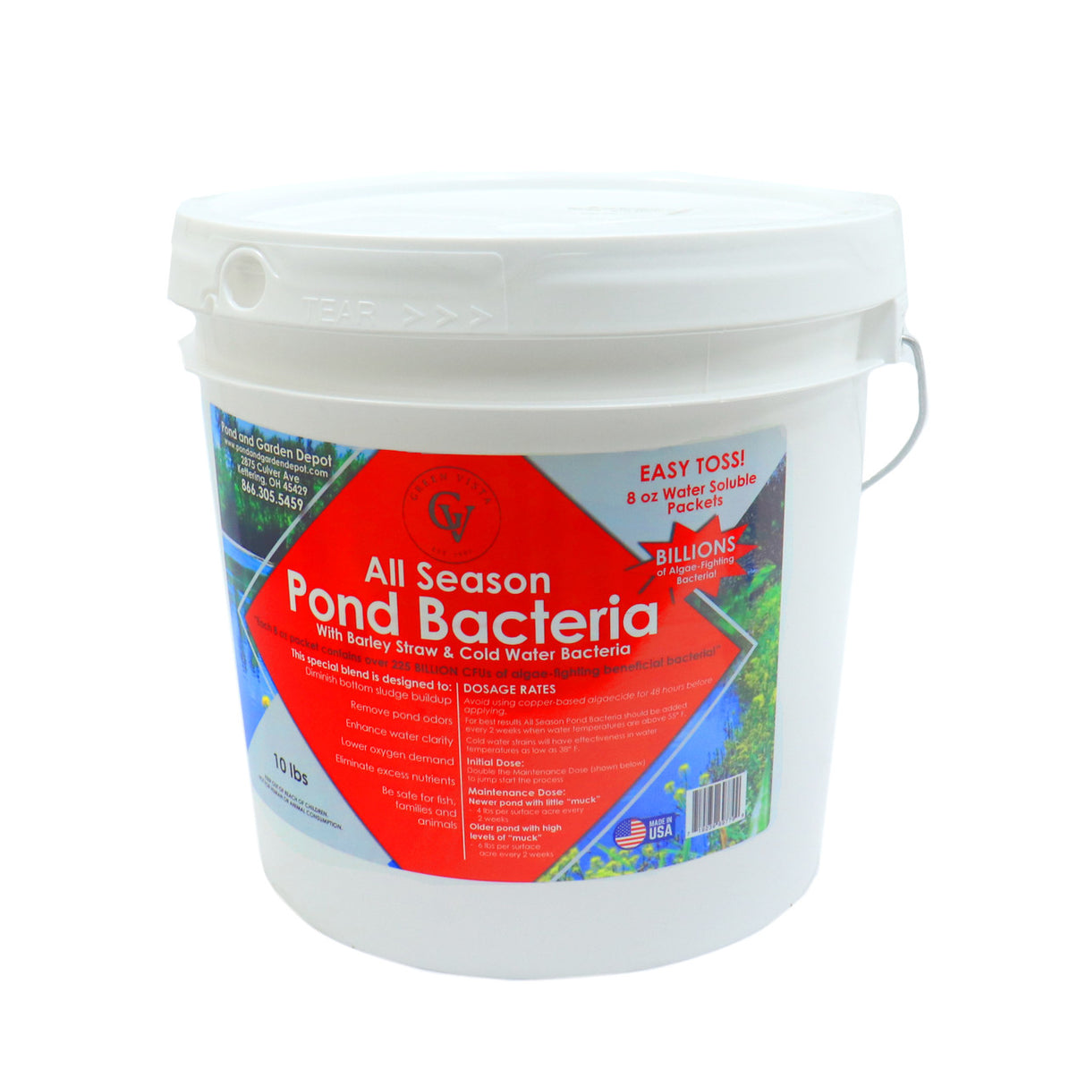 Green Vista All Season Pond & Lake Bacteria | 2 Sizes