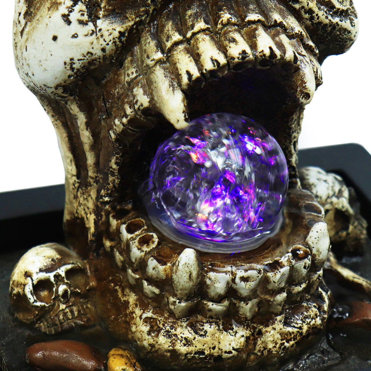 THE SKULL DISK NATURE TONES × DAMNGOOD Custom Pro Tabletop Skull Fountain – Pond and Garden Depot
