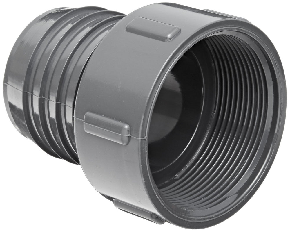 Female PVC Adapter- 1" FPT x 1" barb (May be black or gray color.)