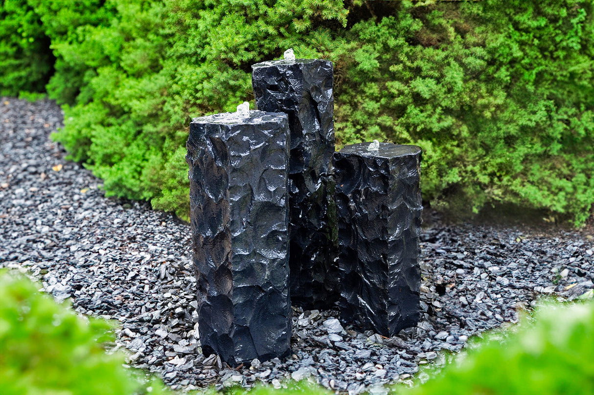 Easy pro - Tranquil Décor - Textured Midnight Basalt Fountain Kit  -24",30",36"