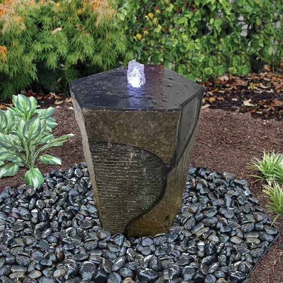 EasyPro - Tranquil Décor - Costola Basalt Fountain - 36" - HBRS36K