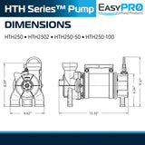EasyPro - 1/3 HP, Horizontal TH Pump, 115v - HTH250