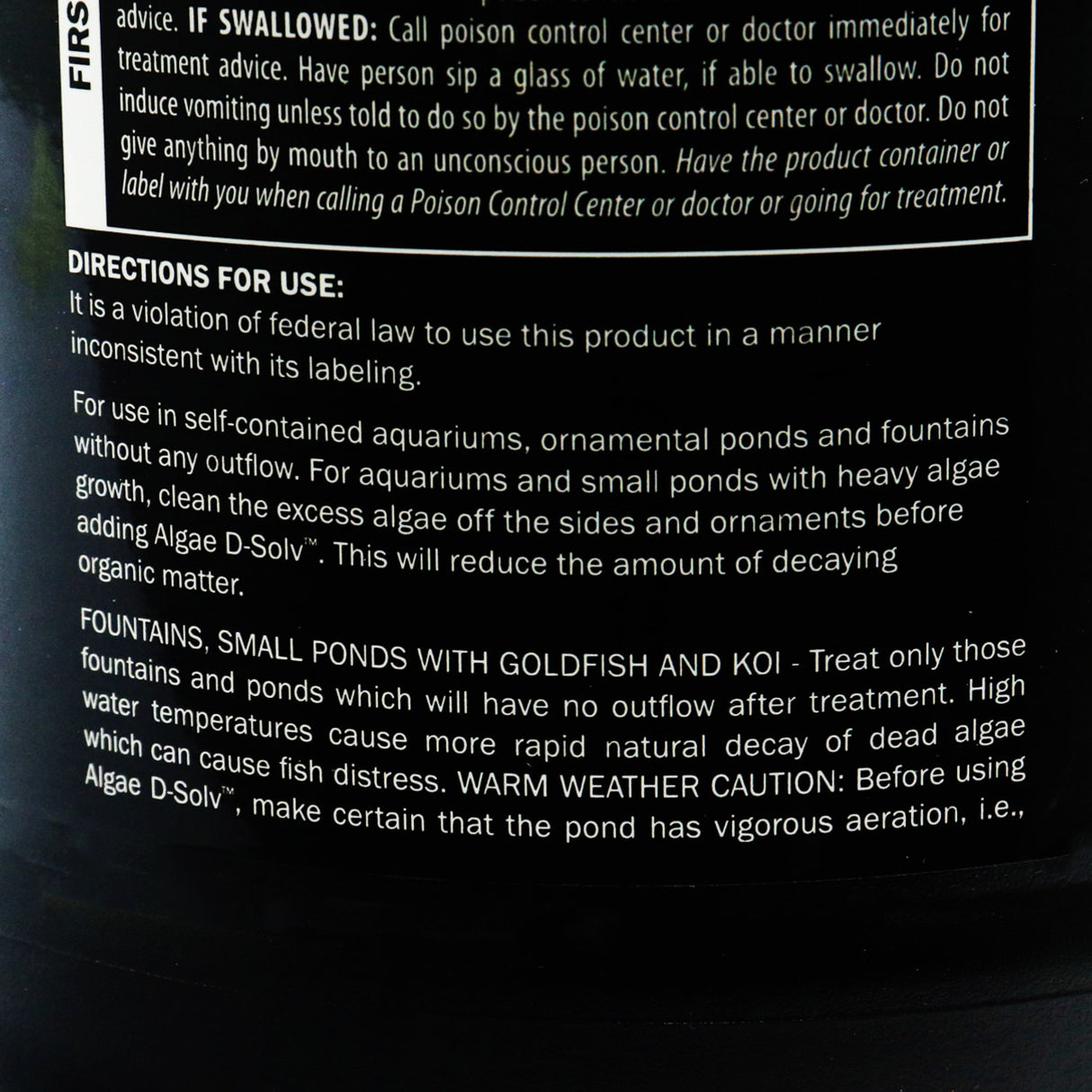 CrystalClear Algae D-Solv | 1 Gallon