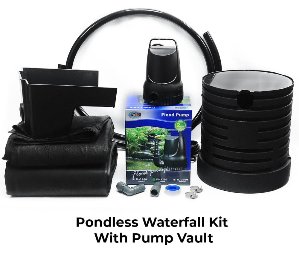 Pondless Waterfall Kit with Pump Vault