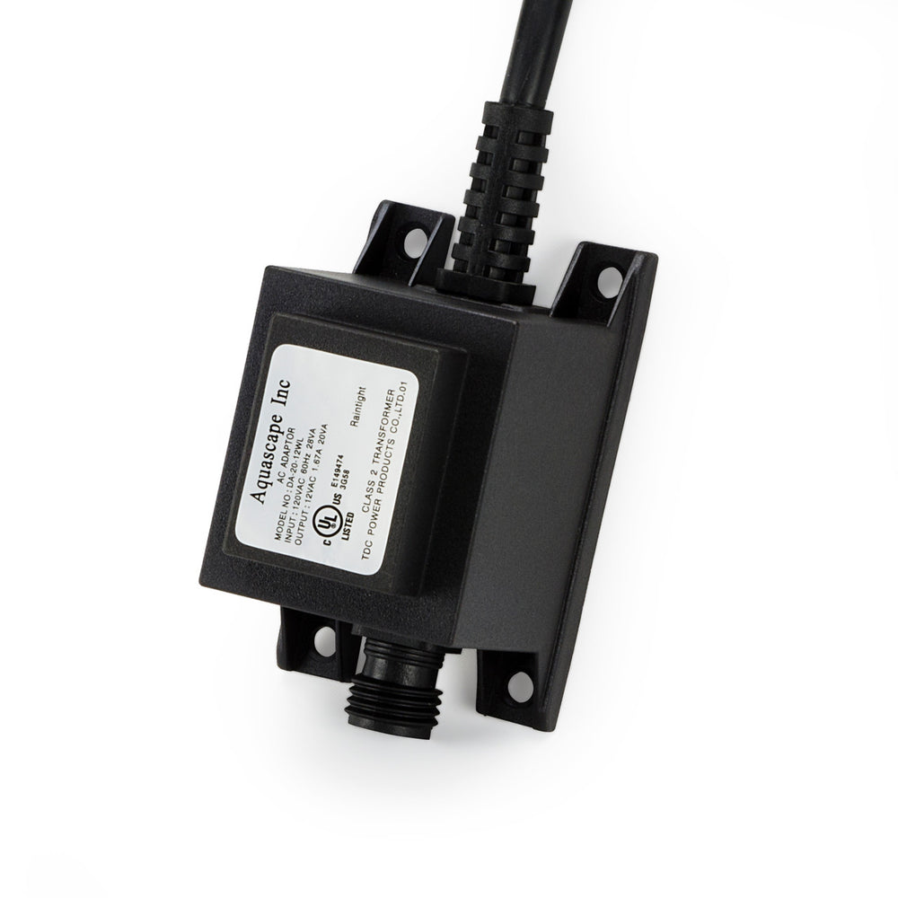 Aquascape 12V Transformers w/ Universal 2-Plug Connection - 20 Watt (#98485)