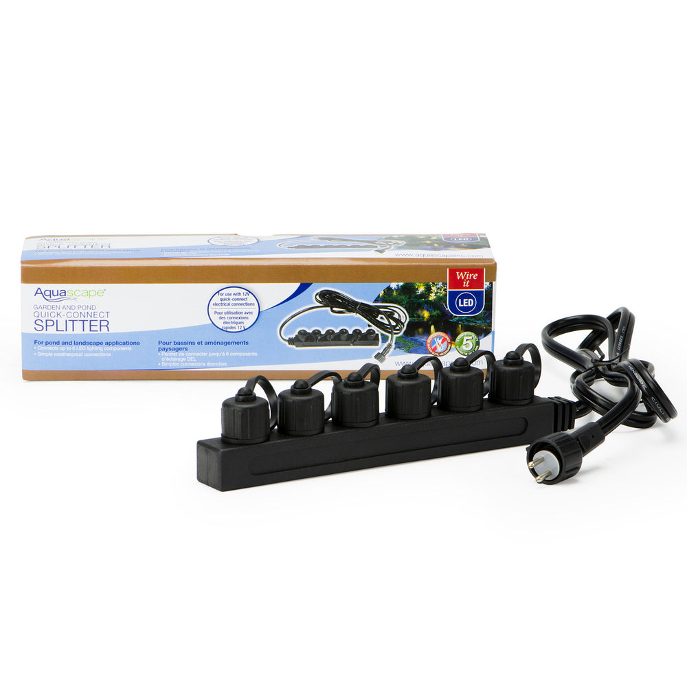 Aquascape 12 Volt Splitter for LED Lights - 6-Way Splitter