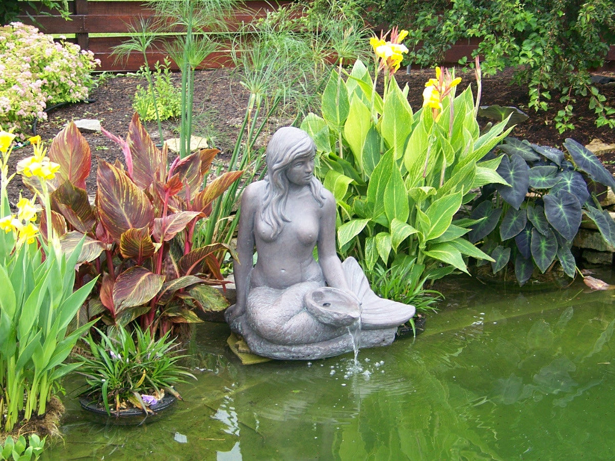 Massarelli's 7841 Large Sitting Mermaid Fountain - Thumbnail 2