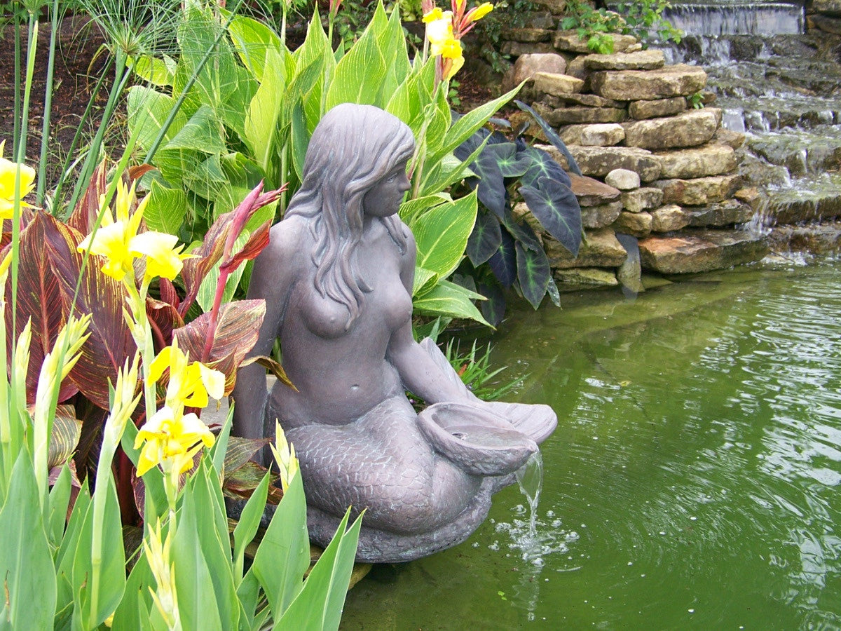 Massarelli's 7841 Large Sitting Mermaid Fountain - Thumbnail 4