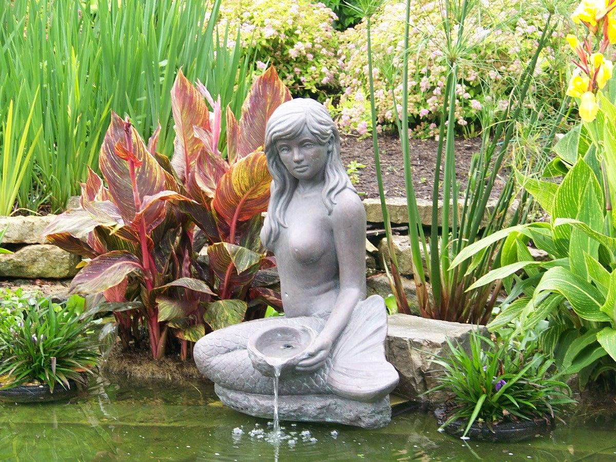 Massarelli's 7841 Large Sitting Mermaid Fountain - Thumbnail 3