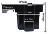 Side View  of Anjon APF-16 Profalls 16" Waterfall Biofilter with dimensions