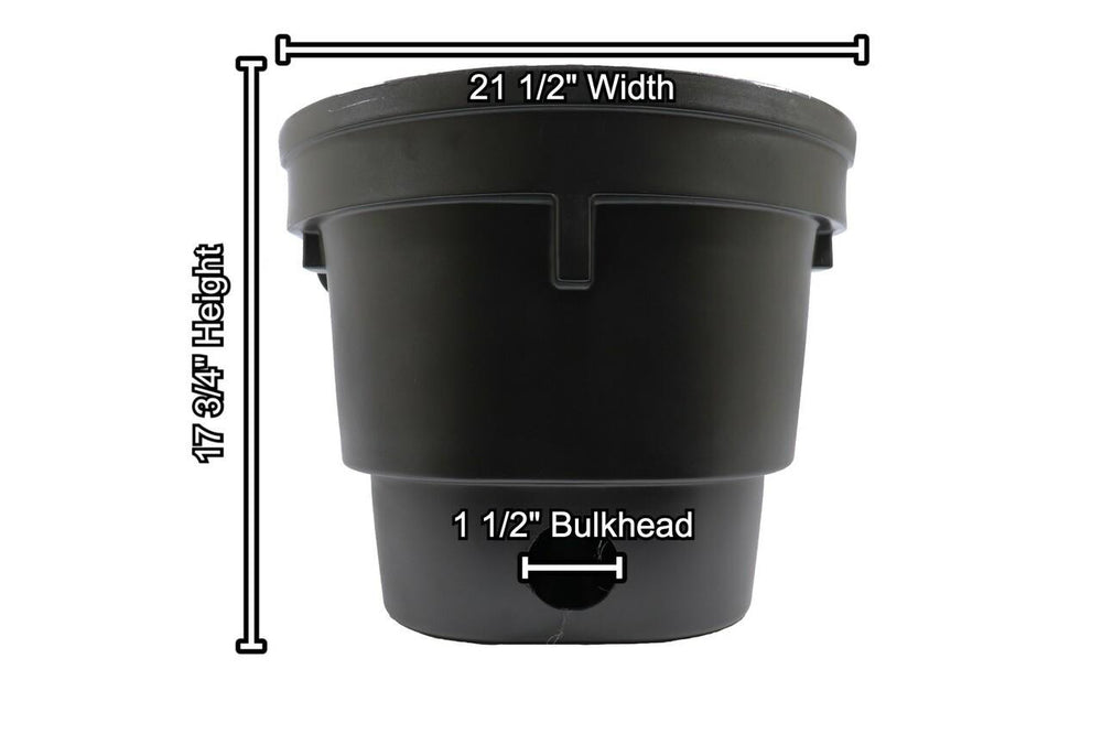 Atlantic FilterFalls - 16 in Spillway - Back Dimensions