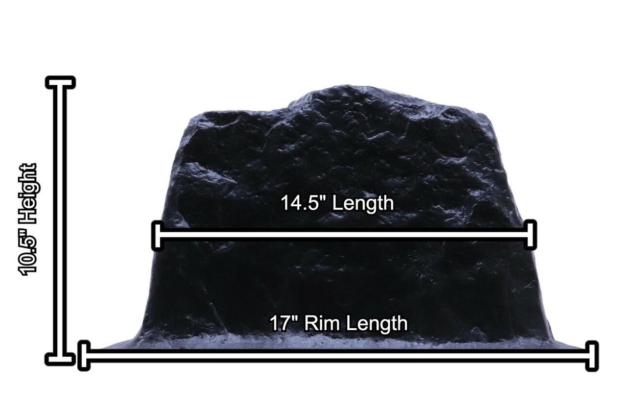 Custom Pro Black Faux Rock Cover With Vent