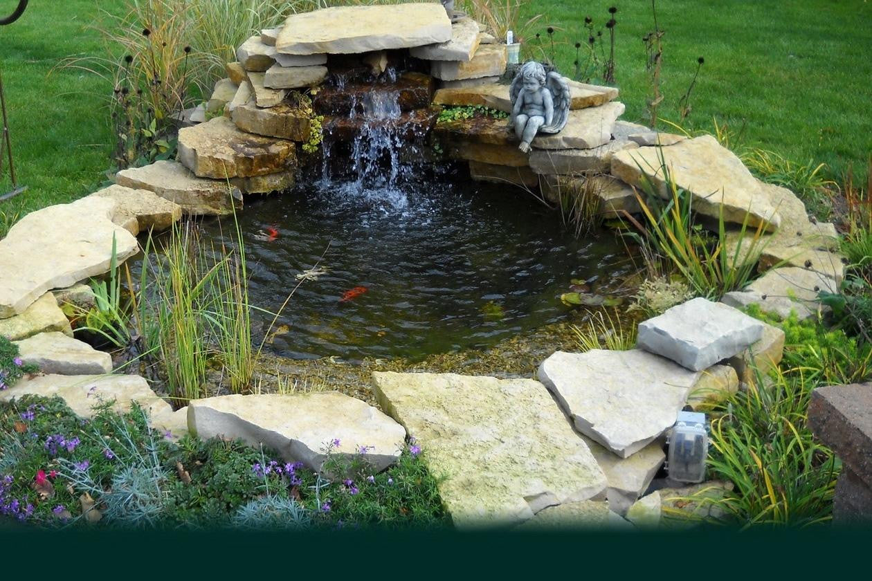 Custom Pro Pond Kit w/ Waterfall | 4 ...