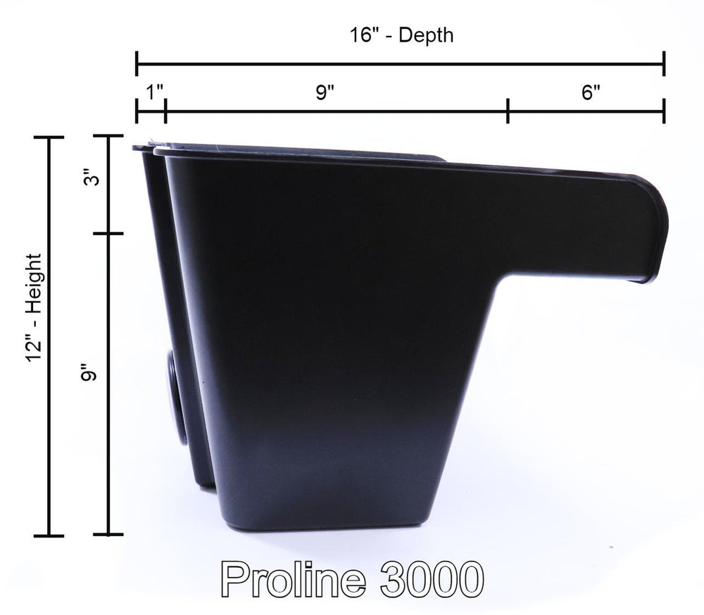 Pondmaster Waterfall Biofilter - Pro-3000 - Height & Depth Dimensions