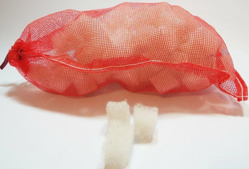Green Vista White Koi Kubes Fish Filter Media with Red Mesh Bag - 0.9 cu ft 14-15 oz