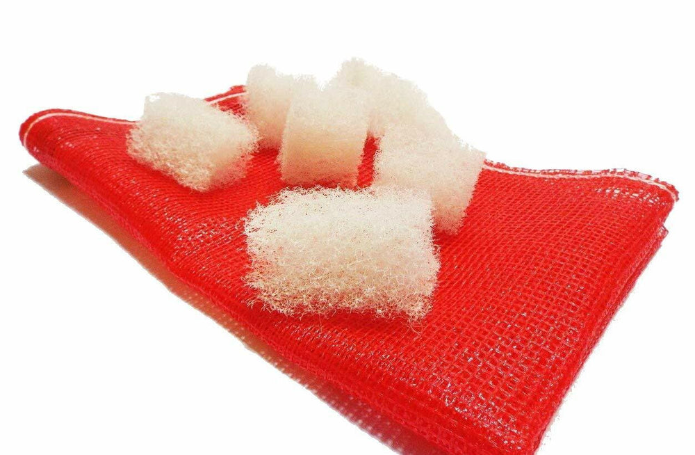 Green Vista White Koi Kubes Fish Filter Media with Red Mesh Bag - 0.9 cu ft 14-15 oz