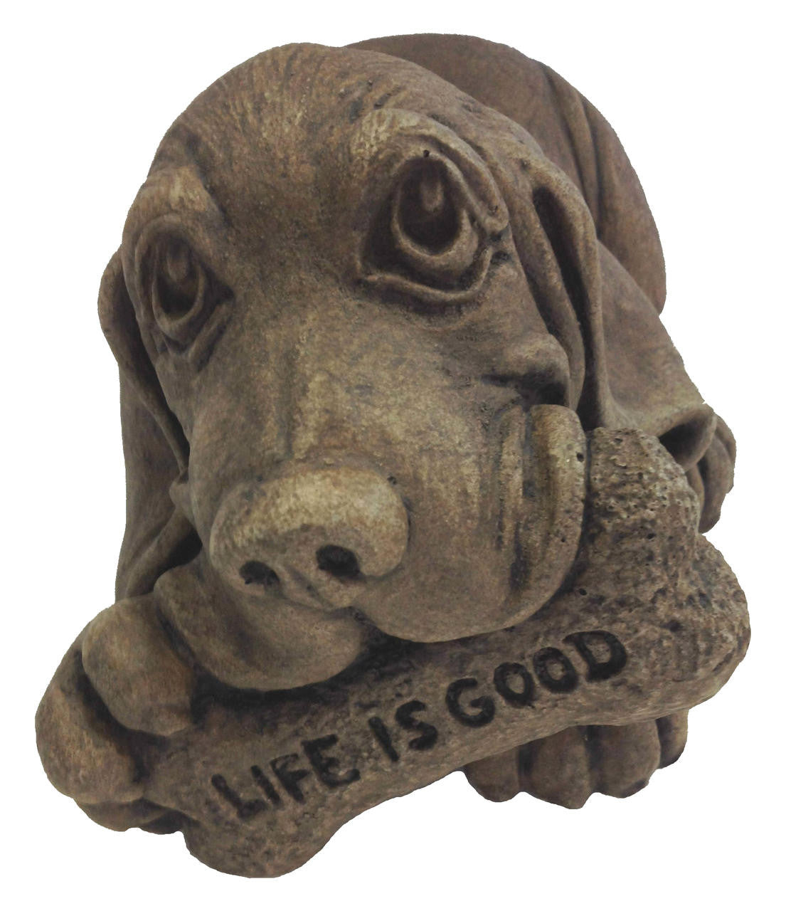 'Life is Good' Basset Hound Dog Garden Statue - Thumbnail 3